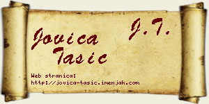 Jovica Tasić vizit kartica